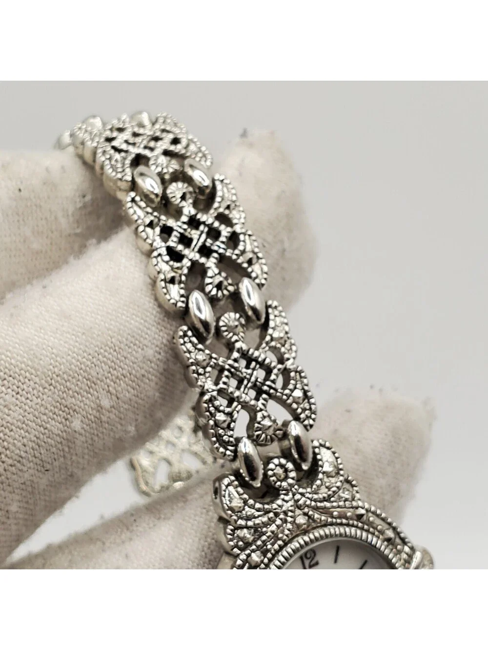 Vintage Style Rumours Quartz Womens Watch 23mm Silver Tone New Battery